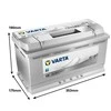 VARTA Sidabrinis Dynamic H3 (600402083) 100Ah akumuliatorius