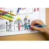 Akvareliniai spalvoti pieštukai Faber-Castell Grip, tribriauniai, 6 spalvų