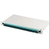 Alantec FO patch panel with 19” 1U accessory, 24x SC dx, OM3, adapters, extendable, pilka