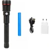 Aliumininis žibintuvėlis PNI Adventure F450, su fokusavimo funkcija, BOOST, LED 20 W, 1500 lm iki 450 m, 4400 mAh, IPX5, su pridedamu PNI CHG300 maitinimo šaltiniu