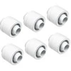 Alphacool Eiszapfen 16/10 mm screw-in fitting G1/4, 6-pack – baltas