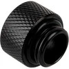 Alphacool Eiszapfen Adapteris straight G1/4 inch female to G1/4 inch male – juodas