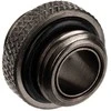 Alphacool ES Dual Adapteris, Plug-in, G1/4 Female to G1/4 Female – Juodas
