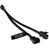 Alphacool Y-Splitter 4-pin to 2x 4-pin PWM 15cm – juodas