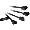 Alphacool Y-Splitter 4-pin to 4x 4-pin PWM 30cm – juodas