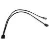 Alphacool Alphacool Y-Splitter aRGB 3 kontaktų iki 2x 3 kontaktų 30 cm - juodas