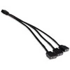 Alphacool Y-Splitter aRGB 3-pin to 3x 3-pin 15cm – juodos spalvos