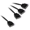 Alphacool Y-Splitter aRGB 3-pin to 3x 3-pin 30cm – juodas
