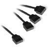 Alphacool Y-Splitter aRGB 3-pin to 3x 3-pin 15cm – juodos spalvos