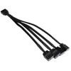 Alphacool Y-Splitter aRGB 3-Pin to 4x 3-Pin 15cm – juodos spalvos