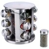 Alpina - Rotating spice rack organizer for 12 jars