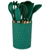 Alpina - Set of silicone kitchen utensils with a stand, 12 pieces