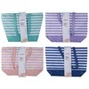 Alpina - Striped Beach Bag 49.3x16x34 cm (Violetinė / Baltas)