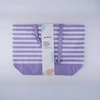 Alpina - Striped Beach Bag 49.3x16x34 cm (Violetinė / Baltas)
