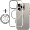 Amazing Thing Titan Pro Mag Ring Grip dėklas telefonui 10FT IP156.1PTRGY Apple iPhone 15 Pro titanium