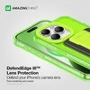 Amazing Thing Titan Pro Neon Mag Wallet dėklas telefonui 10FT IP156.7PTWGN Apple iPhone 15 Pro Max žalias su stoveliu