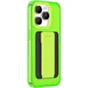 Amazing Thing Titan Pro Neon Mag Wallet Dėklas 10FT IP156.1PTWGN skirtas Apple iPhone 15 Pro žalias with stand