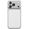AmazingThing Sapphire Camera Glass skirtas Apple iPhone 17 Pro / Pro Max – su Sidabrinis Frame