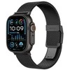 AmazingThing Titan Premium Metal Band for AppleWatch 38/40/41/42/44/45/46/49 mm – juodos spalvos