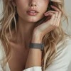 „AmazingThing“ titano aukščiausios kokybės metalinis dirželis, skirtas „Apple Watch“ 38/40/41/42/44/45/46/49 mm – sidabrinis