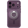 Dėklas AmazingThing Titan Pro Lens Ring Set Case for iPhone 18 Pro with Camera Cover and Magnetic Ring Compatible with MagSafe - Violetinė