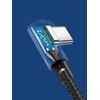 Kampinis kabelis iš USB į USB-C UGREEN US176, 3A, 0.5 m (juodas)