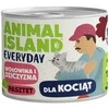 ANIMAL ISLAND Kasdienis jautiena ir žvėriena kačiukams - šlapias kačių ėdalas - 185 g