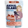 ANIMAL ISLAND Everyday Kitten kalakutiena with rabbit in broth – šlapias kačių maistas – 85g