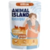ANIMAL ISLAND Everyday Kitten kalakutiena with veal in broth – šlapias kačių maistas – 85g