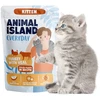 ANIMAL ISLAND Everyday Kitten kalakutiena with veal in broth – šlapias kačių maistas – 85g
