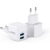 „Anker PowerPort Mini“ dvigubas sieninis įkroviklis, 2 vnt., kompaktiškas USB įkroviklis, 2,5 A galia