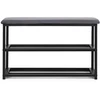 Modernhome Minkšta batų spintelė 80 cm, 2 lentynos