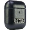 Apple AirPods 1 / 2 Audi Leather Big Logo Cover (AU-AP-GT/D3-BK) dėklas ausinėms juodos spalvos