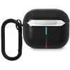 BMW BMA322PVTK AirPods 3 gen dėklas juodos spalvos Leather Curved Line