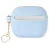 Guess GUA3LSCHSB AirPods 3 dėklas mėlynos spalvos silikoninis Charm Heart Collection
