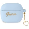Guess GUA3LSCHSB AirPods 3 dėklas mėlynos spalvos silikoninis Charm Heart Collection