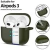 Apple AirPods 3 Tech-Protect silikoninis Olive dėklas ausinėms žalios spalvos
