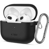 Apple AirPods 3 Tech-Protect silikoninis dėklas ausinėms juodos spalvos