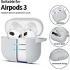 Apple AirPods 3 Tech-Protect silikoninis Crayon dėklas ausinėms pilkos spalvos