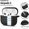 Apple AirPods 3 Tech-Protect silikoninis dėklas ausinėms juodos spalvos