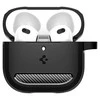 Apple AirPods 4 Spigen Rugged Armor Matte dėklas ausinėms juodos spalvos