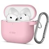 Apple AirPods 4 Tech-Protect silikoninis Hook dėklas jūsų ausinėms rožinės spalvos