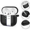 Apple AirPods 4 Tech-Protect silikoninis Hook dėklas jūsų ausinėms juodos spalvos