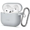 Apple AirPods 4 Tech-Protect silikoninis Hook dėklas jūsų ausinėms pilkos spalvos