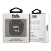 Karl Lagerfeld KLA2UKHGK AirPods dėklas juodos spalvos Glitter Karl`s Head