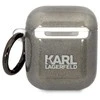 Karl Lagerfeld KLA2HNKCTGK Airpods 1/2 dėklas juodos spalvos Glitter Karl&Choupette