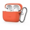 Apple AirPods pro 1 / 2 Tech-Protect silikoninis Hook Neon dėklas ausinėms oranžinės spalvos