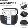 Apple AirPods Pro 1 / 2 Tech-Protect silikoninis dėklas ausinėms juodos spalvos