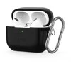 Apple AirPods Pro 1 / 2 Tech-Protect silikoninis su karabinu dėklas ausinėms juodos spalvos