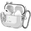 Apple AirPods Pro 1 / 2 Tech-Protect Slim Hook Clear dėklas jūsų ausinėms skaidrus
